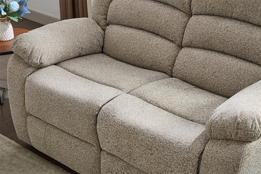 RC-2329 Manual Dual-Sided Reclining Loveseat with Waterfall Back