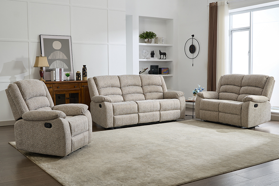 RC-2329 Manual Dual-Sided Reclining Loveseat with Waterfall Back